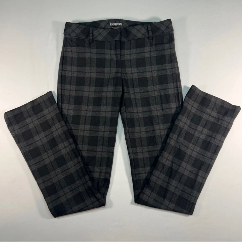 Women's Express Columnist Businesswear, Goth, Grunge Plaid Pants 8R